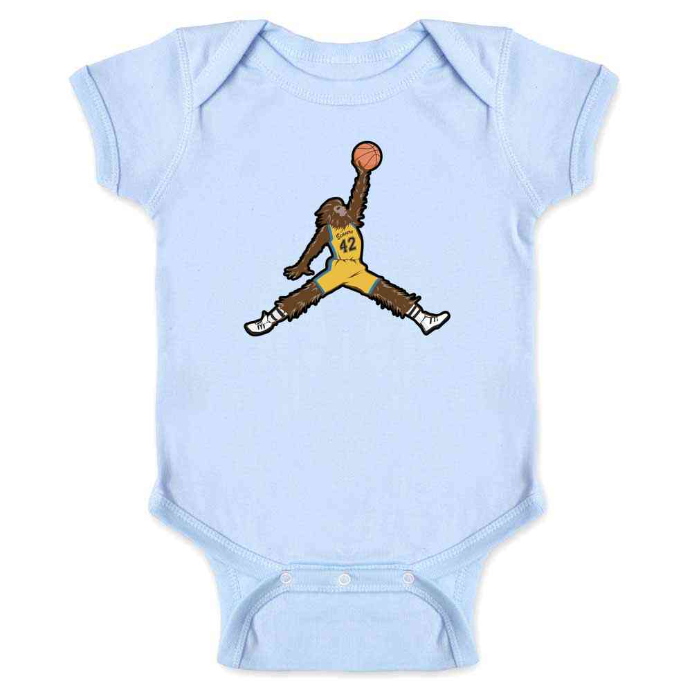 Air Wolf Dunking  Baby Bodysuit