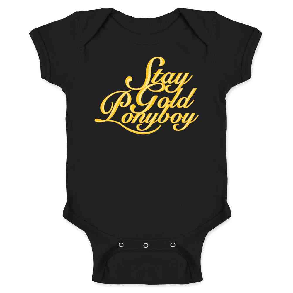 Stay Gold Ponyboy Baby Bodysuit
