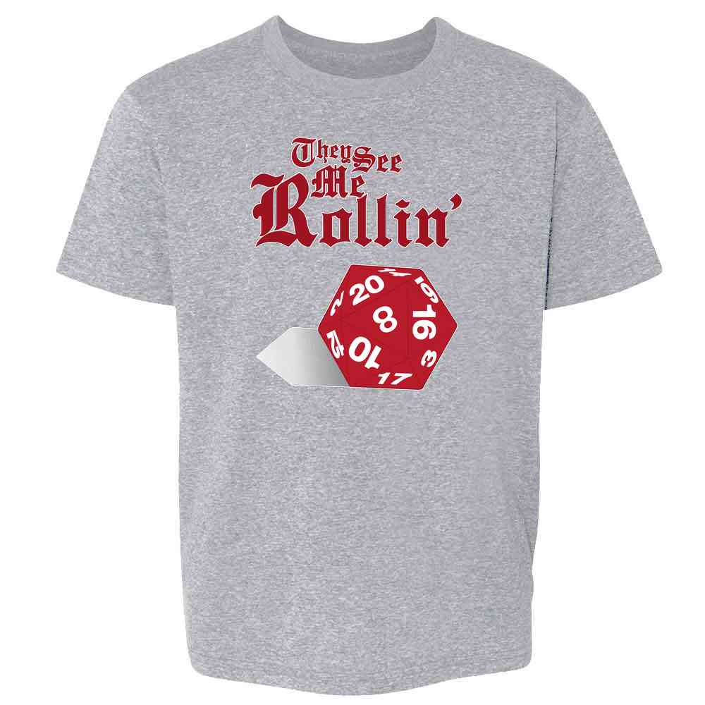 They See Me Rollin D20 Funny RPG Kids & Youth Tee