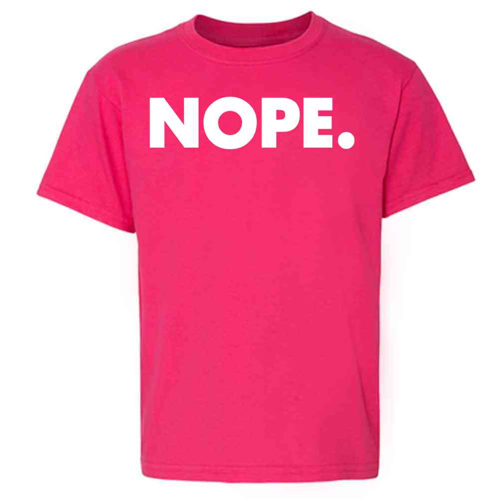 NOPE. Funny Meme Quote Kids & Youth Tee