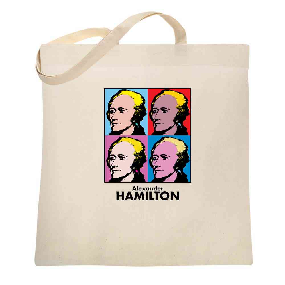Alexander Hamilton Pop Art Tote Bag