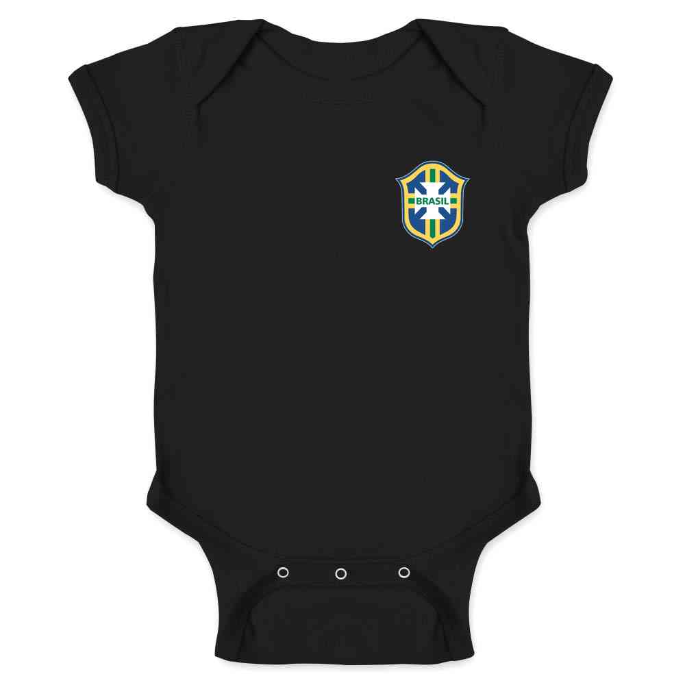 Brazil Futbol Soccer Retro National Team Football Baby Bodysuit