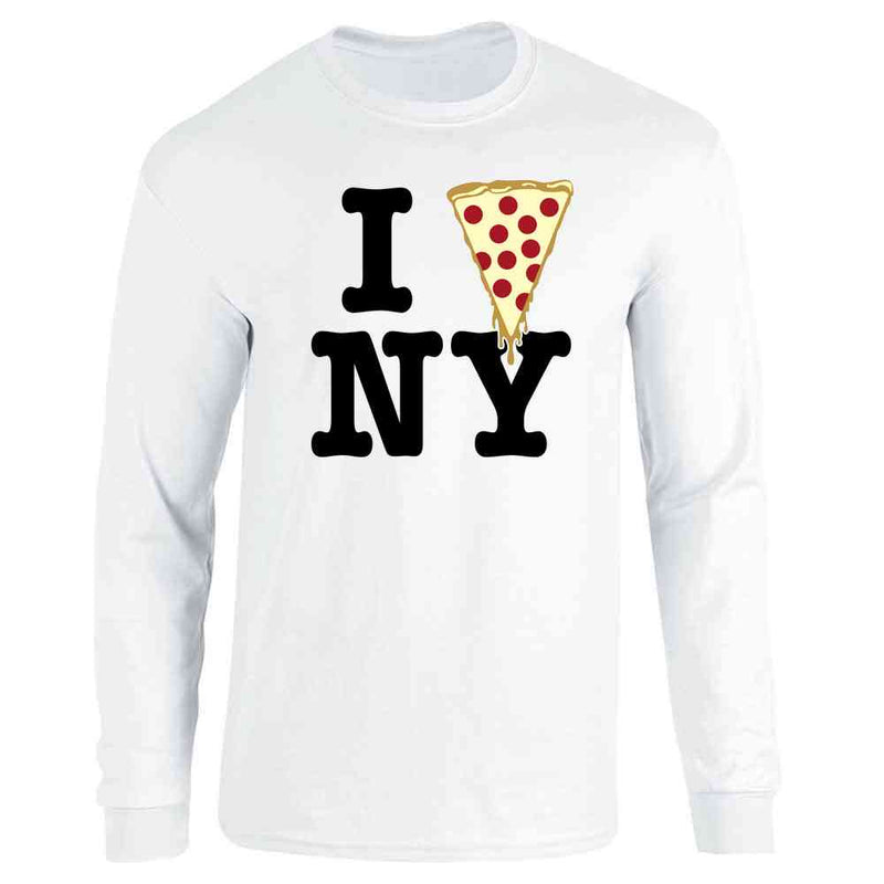 I Pizza New York Funny Slice Graphic Love NYC  Long Sleeve