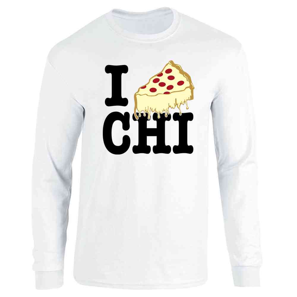 I Pizza Chicago Style Deep Dish Love  Long Sleeve