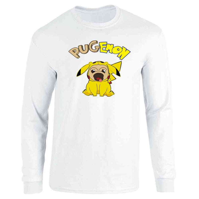 Pugemon Cute Pug Dog Funny Long Sleeve