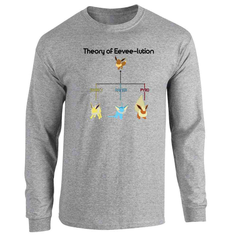 Theory of Eevee-lution Video Gaming Gamer Long Sleeve
