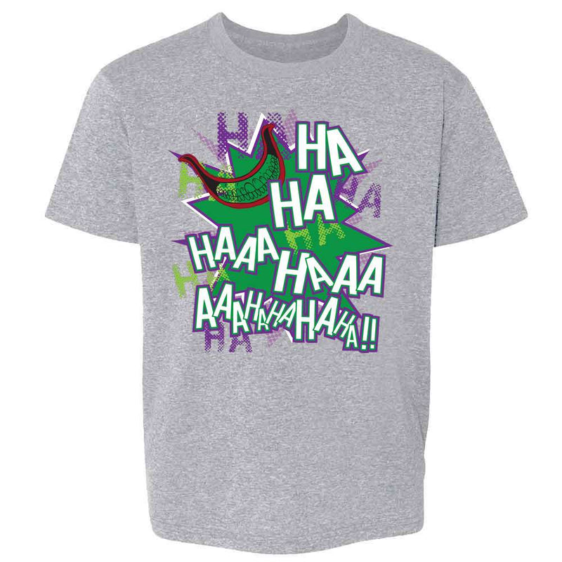 Maniacal Villain Laugh HA HA HA Funny Kids & Youth Tee
