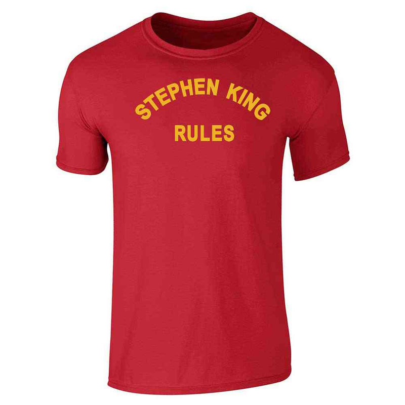 Stephen King Rules Horror Movie Funny Retro 80s Unisex Tee