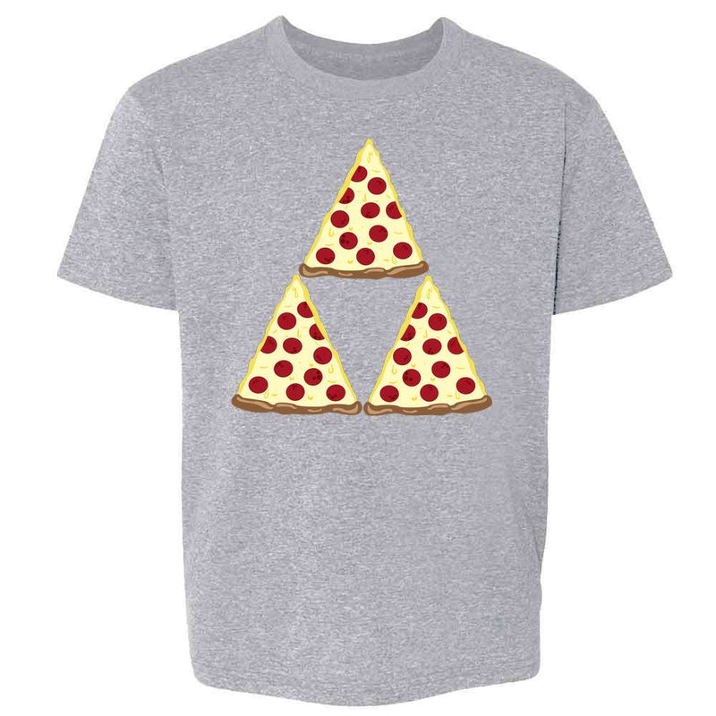 Pizza Triforce Funny Graphic Geeky Nerdy Kids & Youth Tee