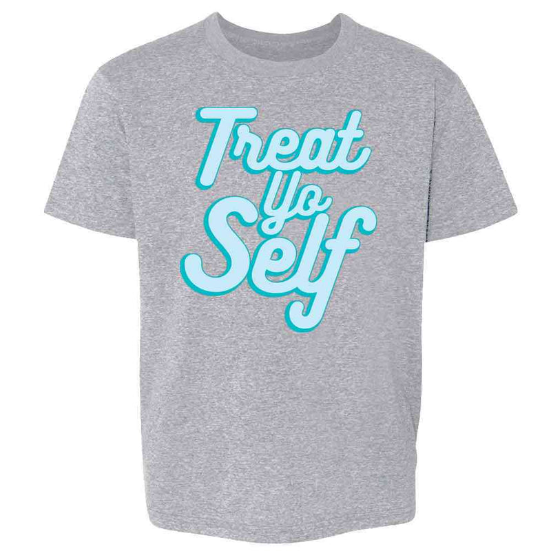 Treat Yo Self Funny Retro Holiday Quote  Kids & Youth Tee