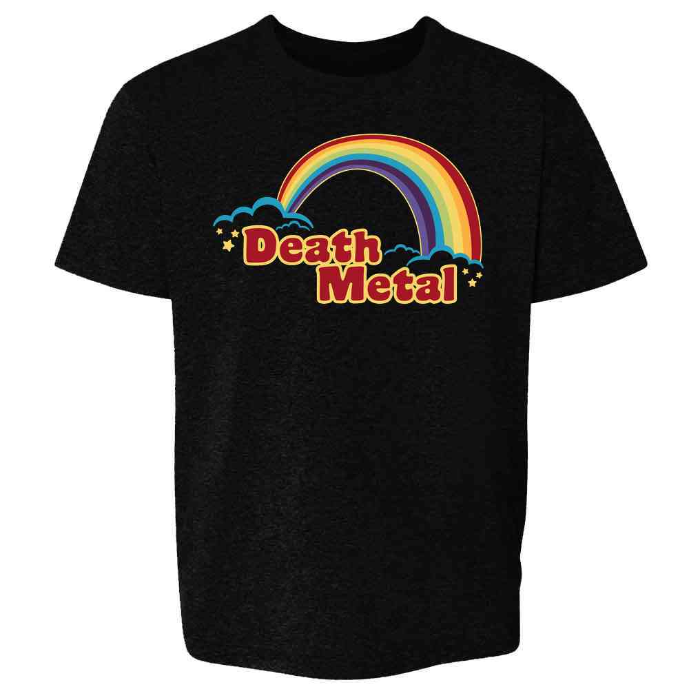 Death Metal Retro Rainbow 70s 80s Sarcastic  Kids & Youth Tee
