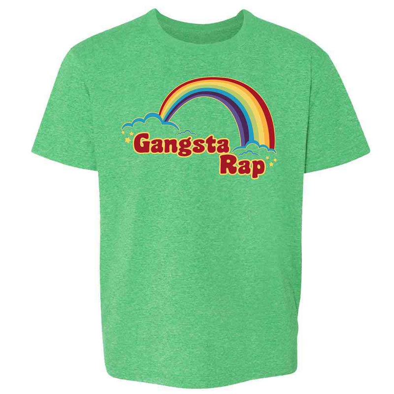 Gangsta Rap Retro Rainbow Funny Music  Kids & Youth Tee