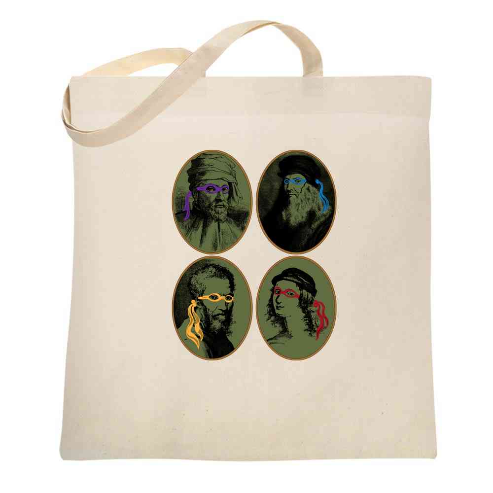 Italian Renaissance Ninja Artists Parody Funny  Tote Bag