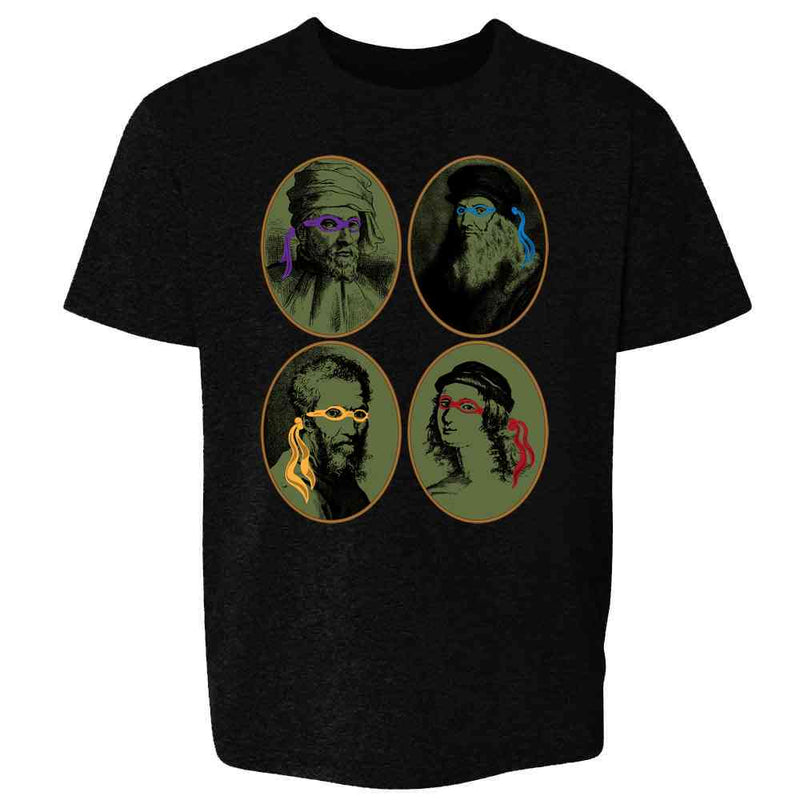 Italian Renaissance Ninja Artists Parody Funny  Kids & Youth Tee
