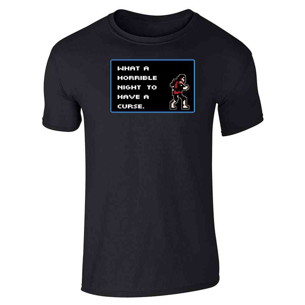 What A Horrible Night To Have a Curse 8 Bit Quote Unisex Tee