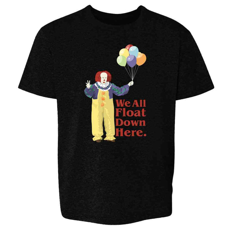 Clown Float Down Here Minimalist Horror Spooky Kids & Youth Tee