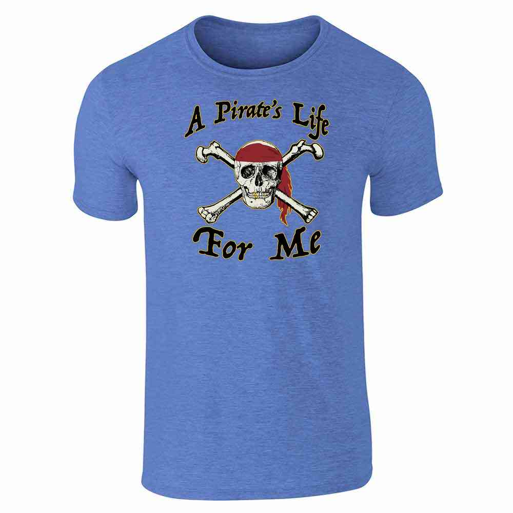 Pop Threads A Pirates Life for Me Skull and Crossbones Long Sleeve Long Sleeve T-Shirt / White / S