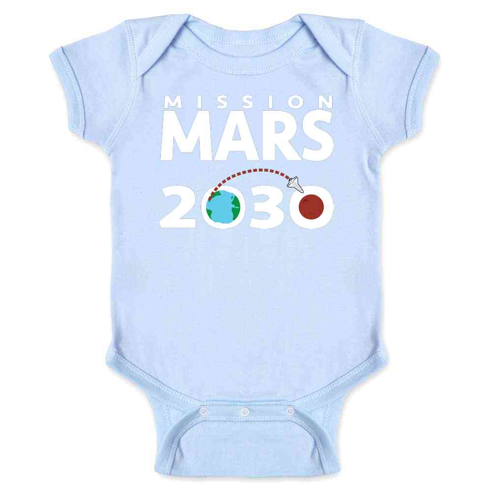 Mission Mars 2030 Space Exploration Science  Baby Bodysuit