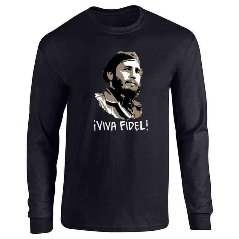 Viva Fidel! Castro Graffiti Cuba Long Sleeve