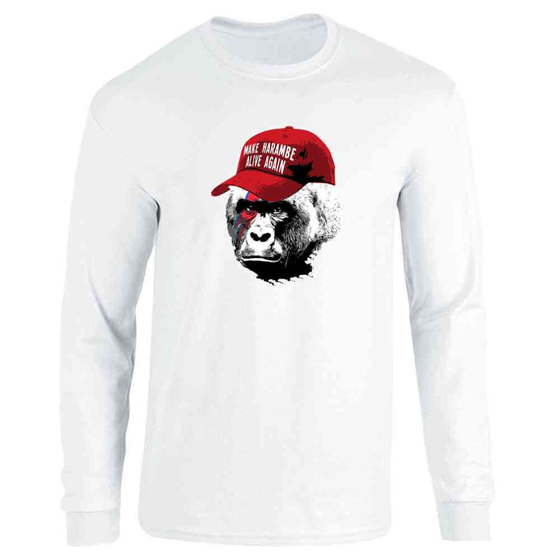 Make Harambe Alive Again Funny Meme  Long Sleeve