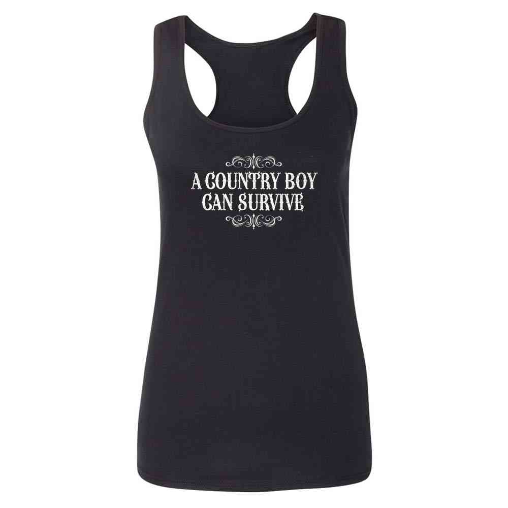 A Country Boy Can Survive Quote Womens Tee & Tank