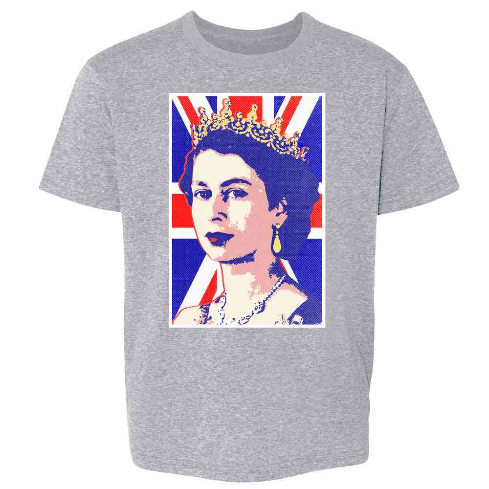 Queen Elizabeth II Union Jack Pop Art Kids & Youth Tee