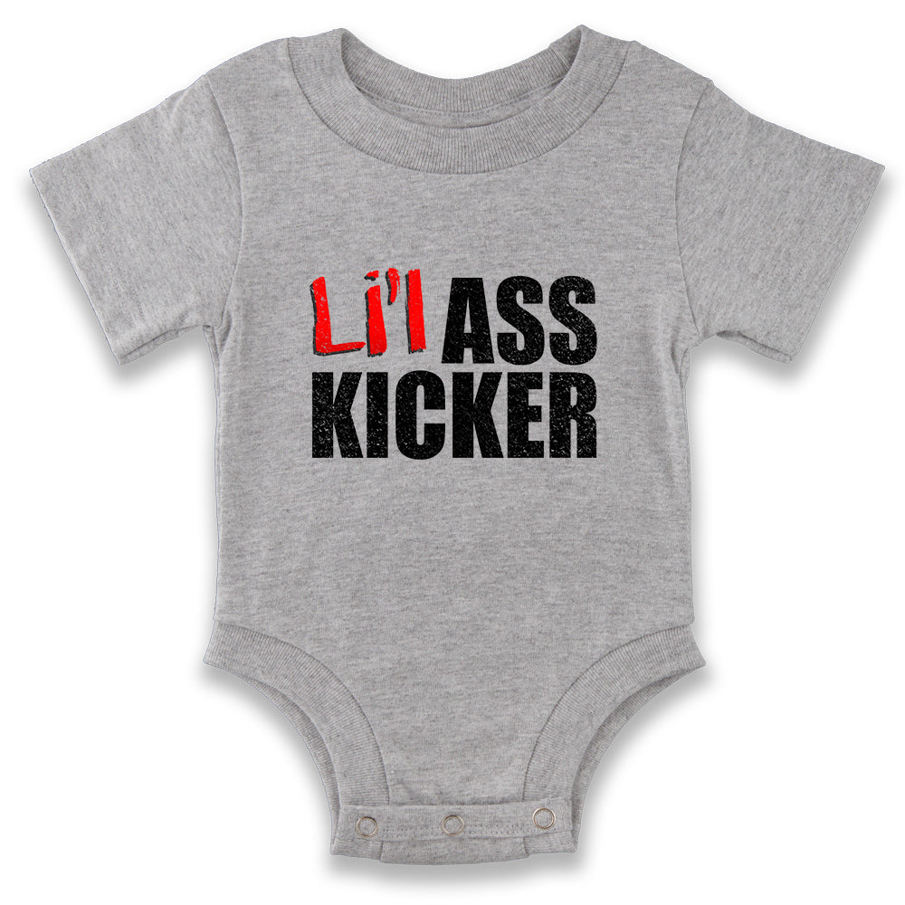 Lil Ass Kicker Funny Zombie Apocalyse Baby Bodysuit