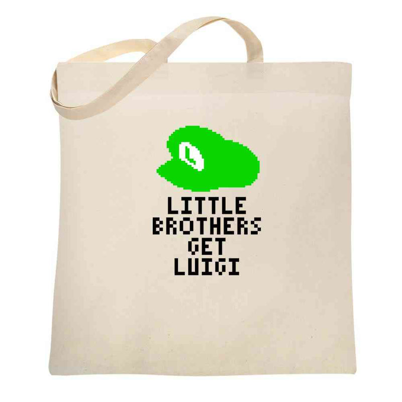 Little Brothers Get Luigi Gaming Tote Bag