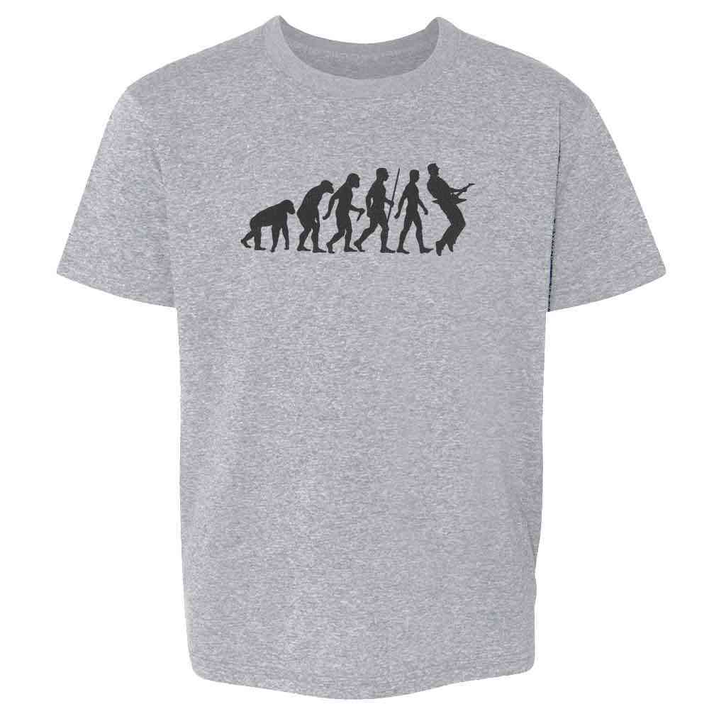 Guitar Evolution History Music Caveman Funny Kids & Youth Tee