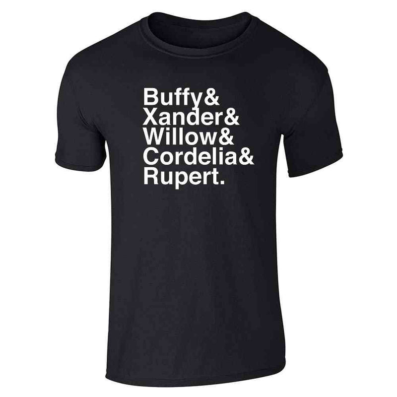 Buffy &amp; Xander &amp; Willow &amp; Cordelia &amp; Rupert. 90s Unisex Tee