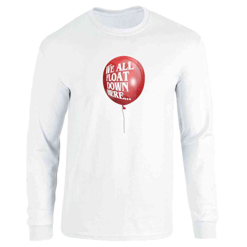 We all Float Down Here Balloon Halloween Horror Long Sleeve