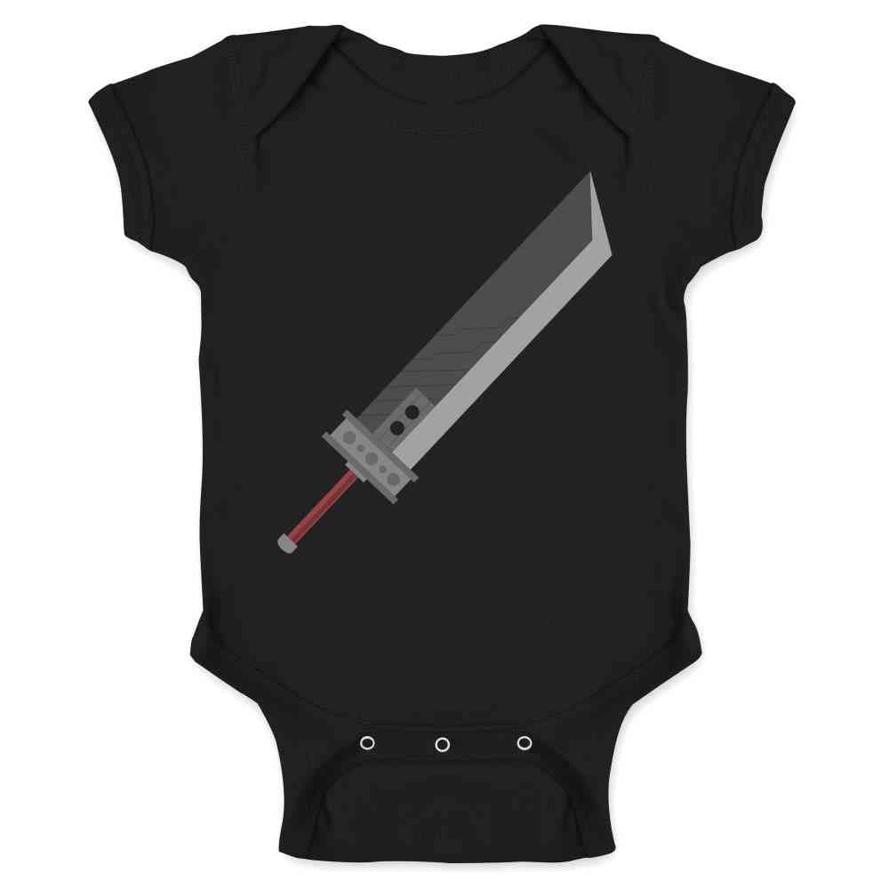 Fantasy Buster Sword Gamer Baby Bodysuit