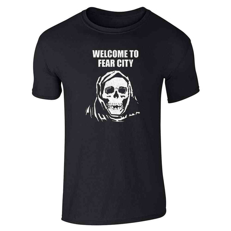 Welcome To Fear City Skull Retro Vintage  Unisex Tee