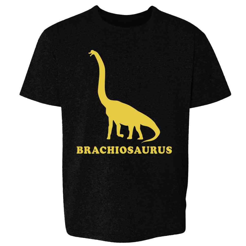 Brachiosaurus Retro Dinosaur Silhouette Kids & Youth Tee – popthreads.com