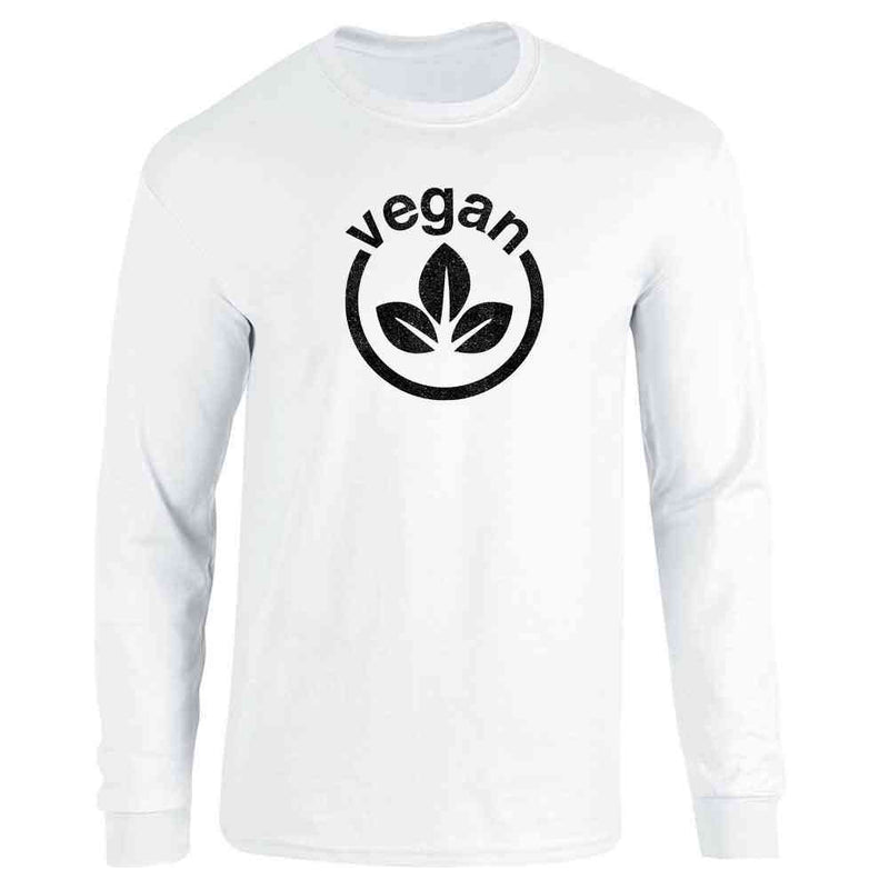Vegan Logo Vegetarian Lifestyle  Long Sleeve