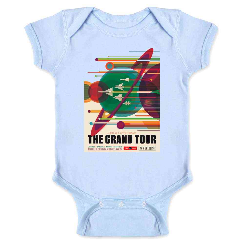 The Grand Tour NASA Space Travel Retro JPL Baby Bodysuit
