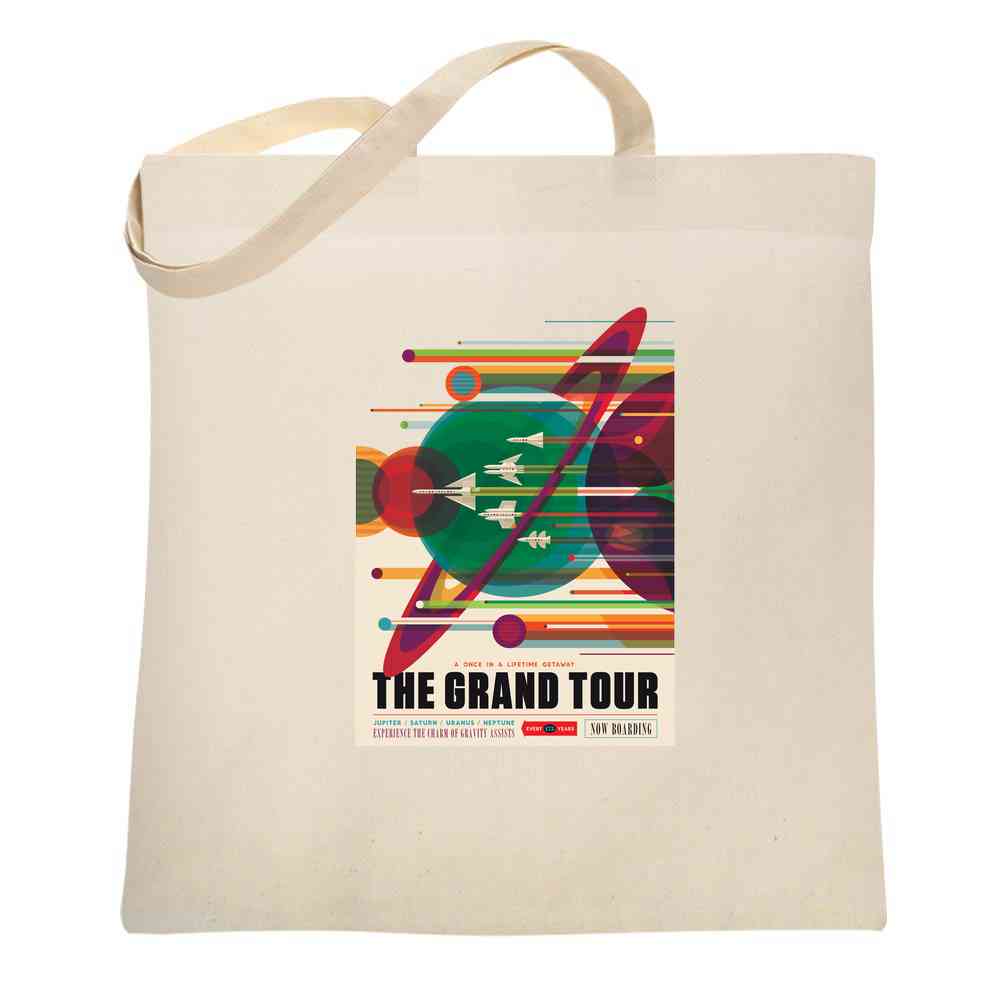 The Grand Tour NASA Space Travel Retro JPL Tote Bag