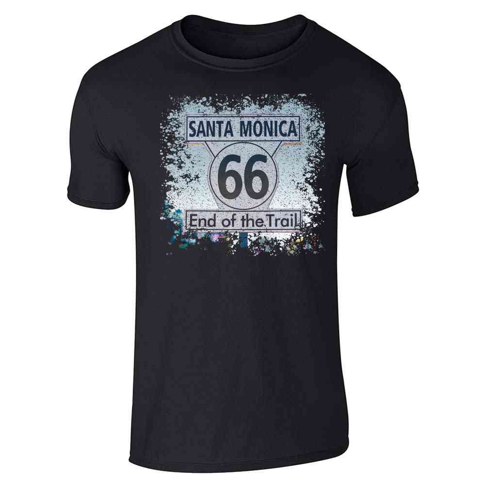 Santa Monica Route 66 End of The Trail Unisex Tee