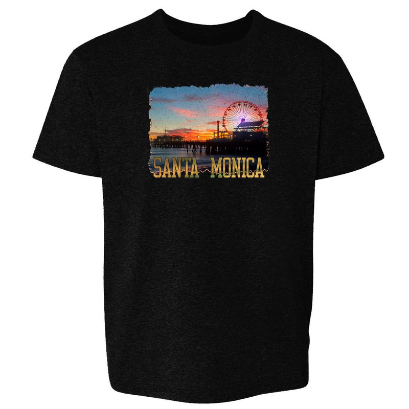 Santa Monica Pier Sunset California Kids & Youth Tee