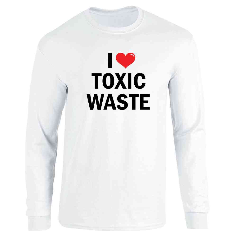 I Love Toxic Waste Retro 80s Movie Cosplay Long Sleeve