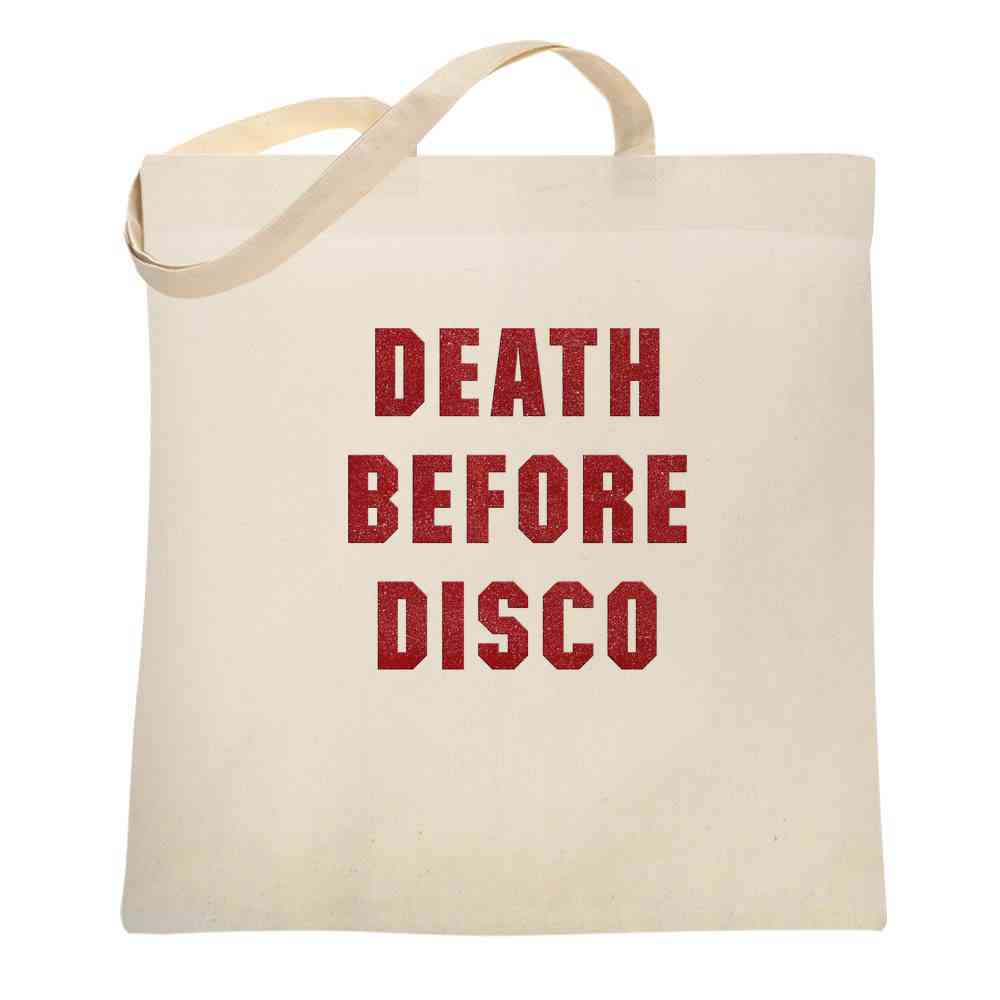 Death Before Disco Retro 80s Movie Cosplay Tote Bag