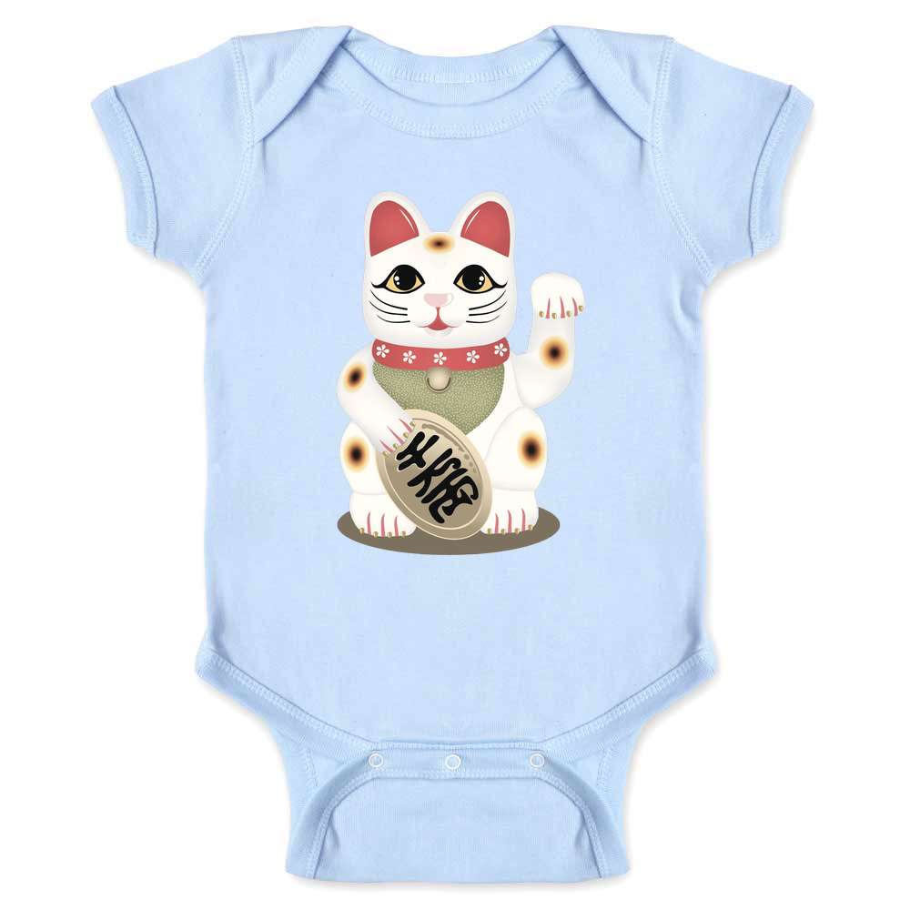 Lucky Cat Maneki Neko Baby Bodysuit