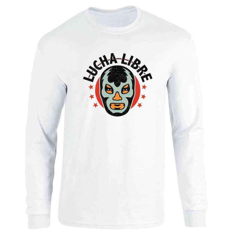 Lucha Libre Retro Mexican Wrestler Wrestling Long Sleeve