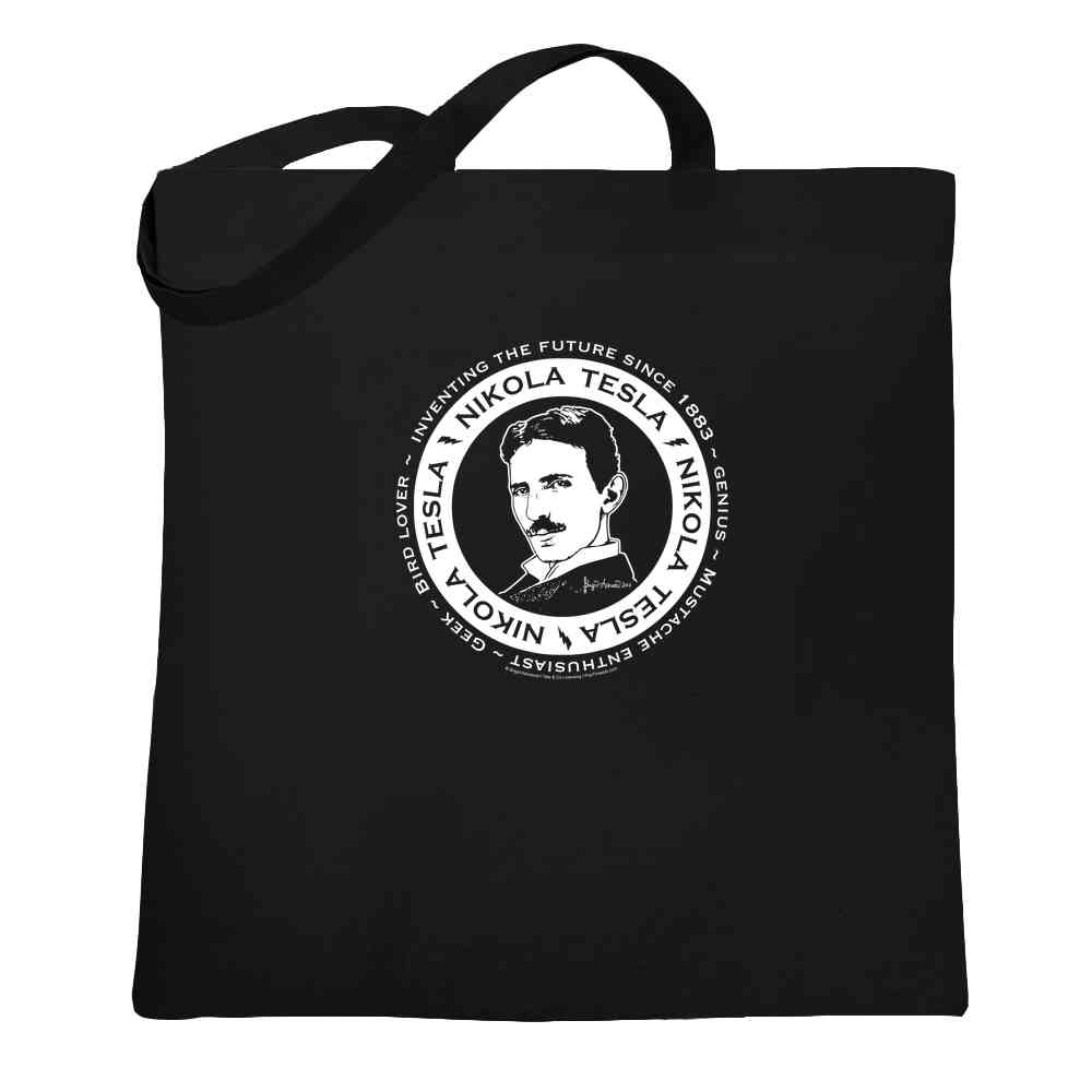 Nikola Tesla by Brigid Ashwood Scientist Funny  Tote Bag