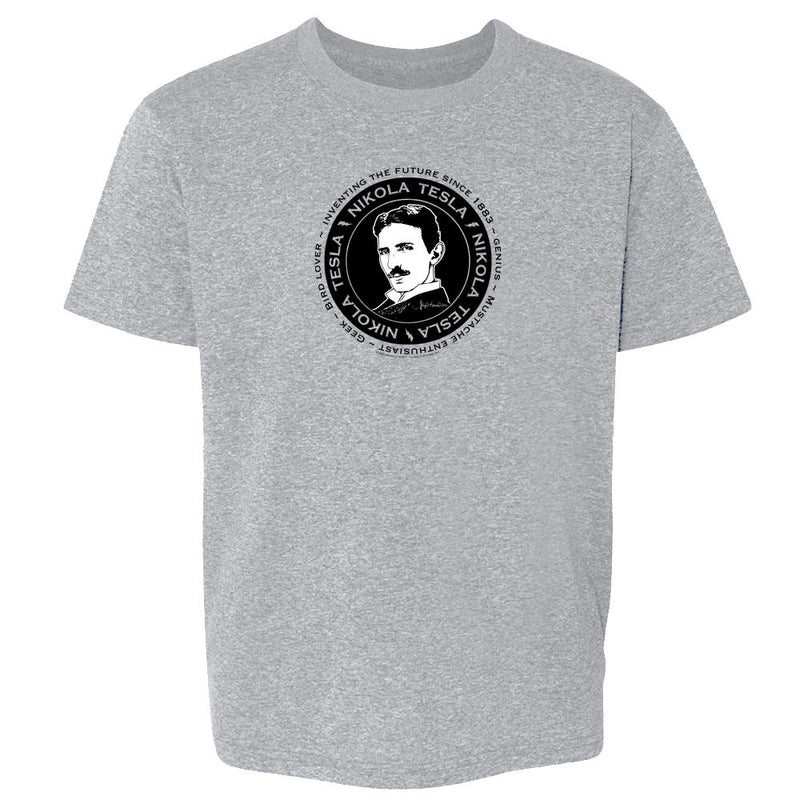 Nikola Tesla by Brigid Ashwood Scientist Funny  Kids & Youth Tee