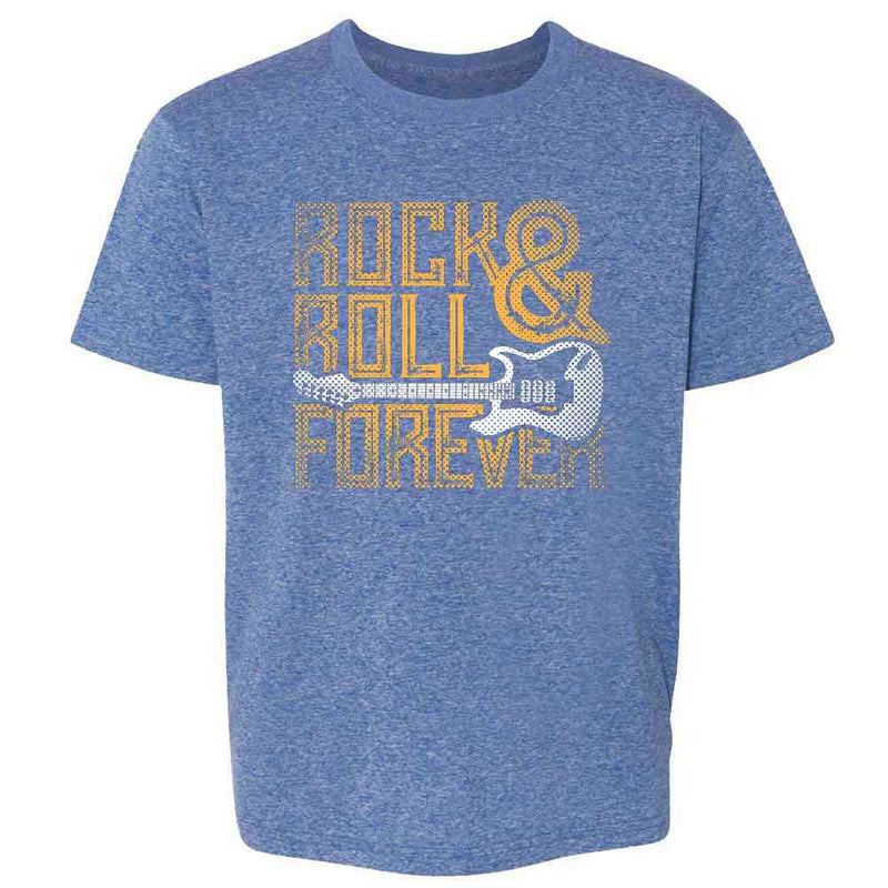 Rock and Roll Forever Music Retro Vintage Guitar Band Vintage Kids & Youth Tee
