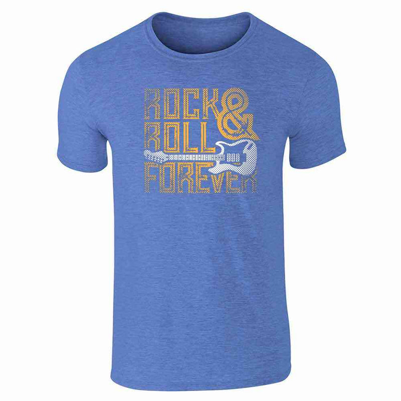 Rock and Roll Forever Music Retro Vintage Guitar Band Vintage Unisex Tee