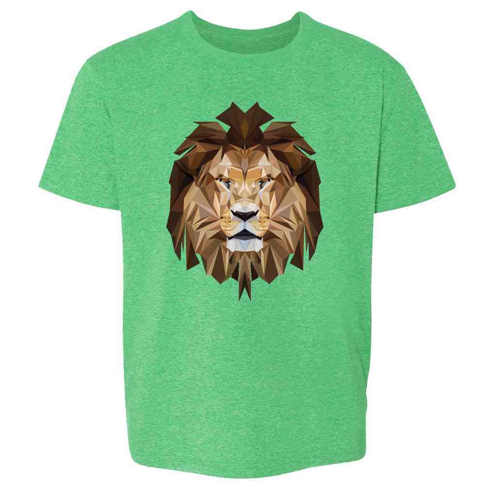Lion Face Polygonal King of the Jungle Graphic Kids & Youth Tee