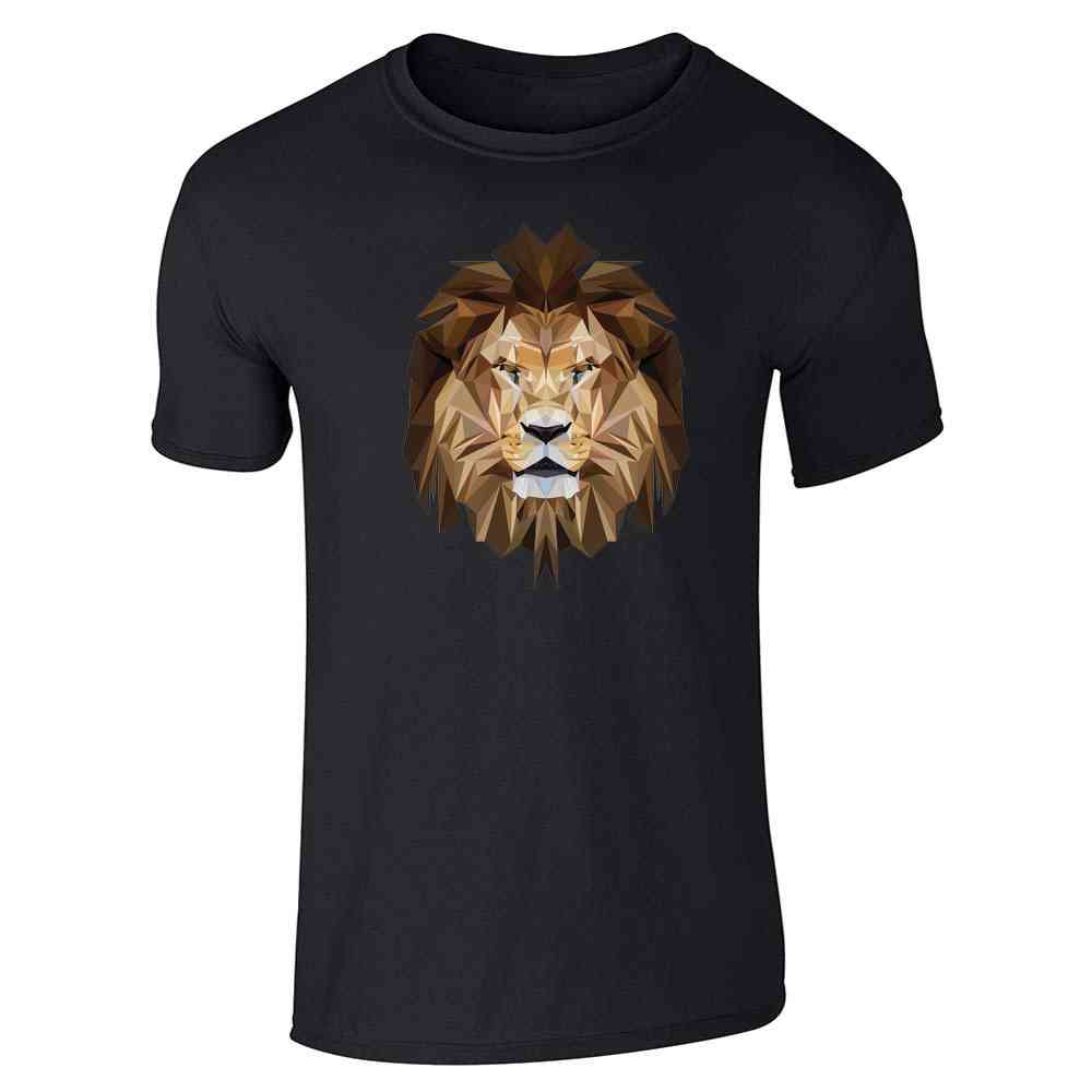 Lion Face Polygonal King of the Jungle Graphic Unisex Tee