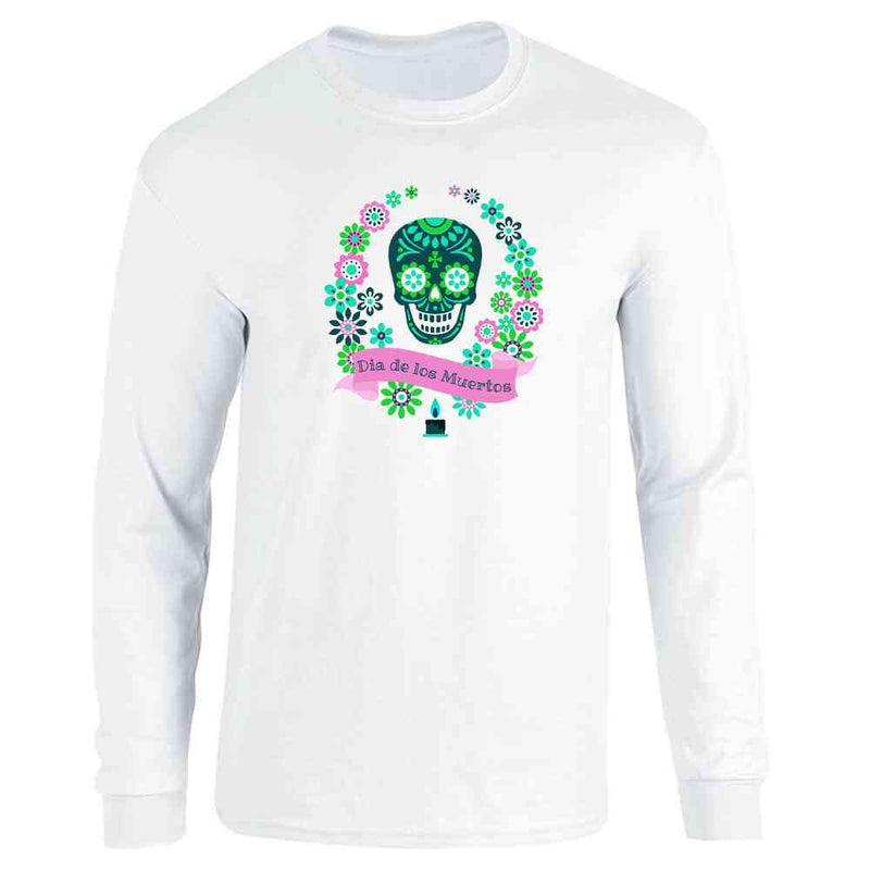 Dia de los Muertos Sugar Skull Day of the Dead Long Sleeve
